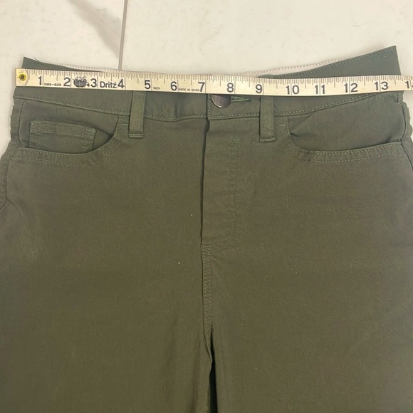 Ricki’s Slim Ankle Pants Olive Stretchy Pockets Pull On Elastic Waist Size S - Picture 10 of 15